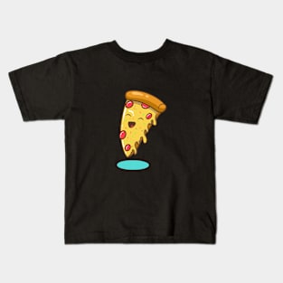 Happy Pizza Slice Kids T-Shirt